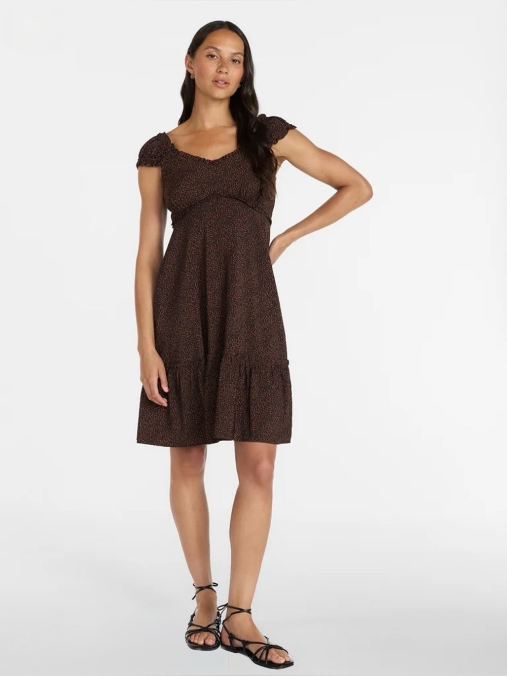 Empire Waist Print Dress